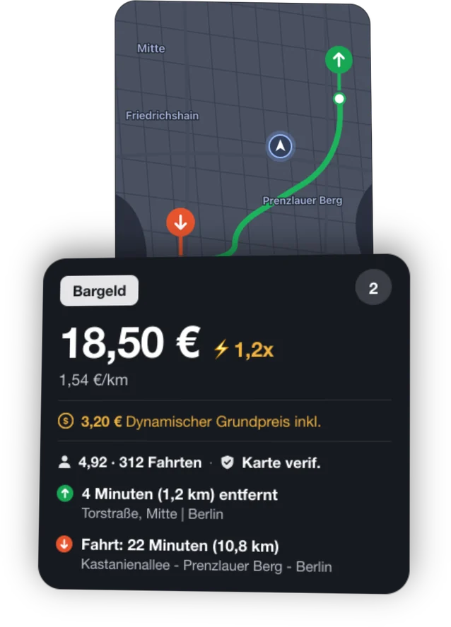 Öffne deine Fahrer-App